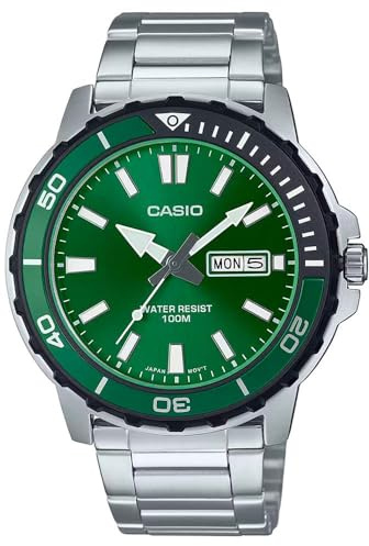 Casio Herren-Armbanduhr MTD-125D-3AVDF, Mehrfarbig, Armband