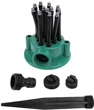 Rotate Rocker Arm Sprinkler, 360 Degree Rotating Garden Automatic Multi Heads Sprinkler for Flower Beds, Lawns, Courtyards, Fields, Grass, Vegetable Gardens