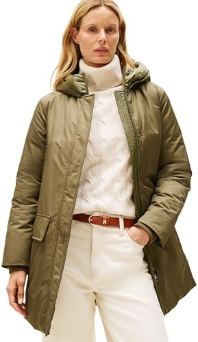 Tommy Hilfiger Women's Padded Nylon Reg Parka Ww0ww46533 Parka Coat (pack of 1)