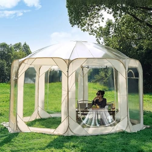Garden Dome Igloo - Tenda riscaldata per esterni per feste invernali, serra resistente alle intemperie, 8 lati, 299,7 x 299,7 x 200,7 cm