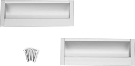 Respicefinem 2 tiradores empotrados modernos de aleación de aluminio para muebles, cajones, armarios y armarios para uso doméstico