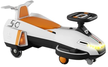 bicicletta Auto elettrica con pedali, giro in auto 2 in 1 con musica, ruote lampeggianti, carrozzeria ingrandita bici triciclo