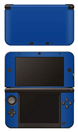 Skins4u Aufkleber Design Schutzfolie Vinyl Skin kompatibel mit Nintendo New 3DS XL Solid State Darkblue