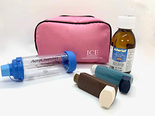 ICE Medicinsk inhalator väska – medium Rosa