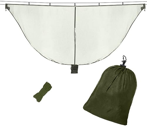Moustiquaire D'hamac Hamac Ultra-léger De Voyage Camping pour Une Protection à 360°, Respirant Léger Hamac Suspendus avec Sac De Rangement pour Corde à Vent pour Le Jardin, Le Camping en Plein Air