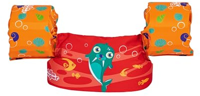Bestway Puddle Jumper Schwimmhilfe Walross mit Textilbezug, 2-6 Jahre