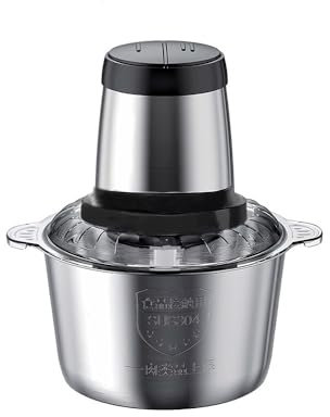 Mini Food Processors, Electric Food Chopper with Stainless Steel Bowl for Meat, Vegetables, Fruits and Nuts (3L)