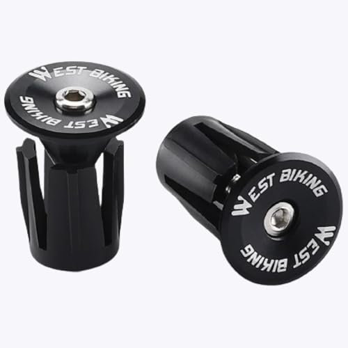 2PCS Lenkerstopfen Rennrad, Lenker Endkappen, Bar End Plugs Schwarz Wake Geeignet Für Die Meisten Fahrräder Mountain-Rennräder