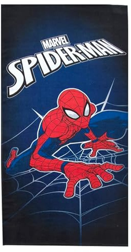 Theonoi Toalla infantil Toalla de baño Toalla de playa Toalla de ducha para niños y niñas 100% algodón 70 x 140 cm (Spiderman High)