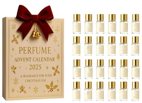 Lyxig adventskalender, 24 dagar mini dofter set, unisex resestorlek kollektion designer parfymer, premium semesternedräkning gåvor låda, Thanksgiving julklappar (flerfärgad-1 set (24 st))