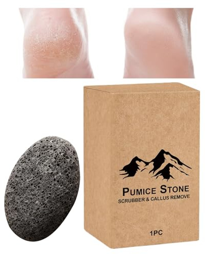 Piedra Pómez Para Pies Piedra Natural de Doble Cara Portátil | Removedor de Exfoliante para Pies Para Piel Seca Áspera Dura Agrietada para Hogar Spa Lavado y Cuidado en Viaje