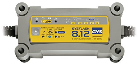 GYS 029545 Gysflash 8.12-Battery Charger - UK Plug, Grey