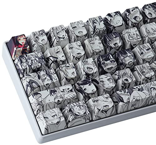 Sunzit Keycaps, 108 Tasten OEM PBT Keycaps Dye Sublimation Japanische Anime-Tastenkappe für Cherry Gateron Kailh Switch Mechanische Tastatur (nur Keycaps