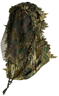 Titan 3D Camouflage Leafy Face Mask - One Size Fits All Hunting Gear, Full Face Mask with Mossy Oak Greenleaf Pattern, Pair with Ghillie Camo Suit, Designed for Turkey Hunting, Stalking Game & More