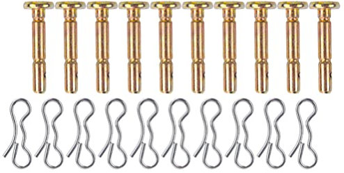 Happyyami 1 Juego Pasadores De Seguridad para Quitanieves Accesorios para Barredoras De Nieve Pasadores De Seguridad y Chavetas Piezas Quitanieves Acero Inoxidable Soplador De Nieve La Nieve