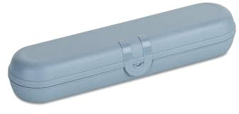 Koziol Estuche para Cubiertos Klikk, Plástico Biocircular, Flor Natural Azul