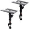 Desktop Speaker Stand, Studio Monitor Speaker Stand Pair, Titled Metal Tray Adjustable -10° to +10° Angle,Ideal for Desktop Studio Monitor Speakers, Bookshelf Speakers