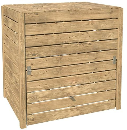 Forest Style Composteur en Bois traité 500L Converto - 101 x 62 x 91 cm - 500L - Cerland