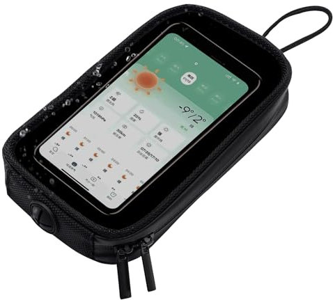 Borsa Da Serbatoio Impermeabile Per Moto - Custodia Magnetica Per Moto, Custodia Antigraffio Per Telefono | Borsa Con Cerniera E Porta Audio, Porta Oggetti Essenziali Per La Guida Per Pendolarismo, Av