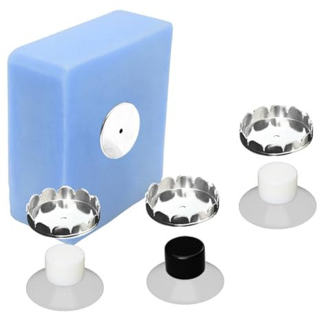 [EHOP] Lot de 3 Porte-Savons Magnétiques Muraux - Fabriqué en France - Aimant Puissant et Protection Intégrée, Fixation sans Perçage, Idéal Salle de Bain et Cuisine (3, Transparente)