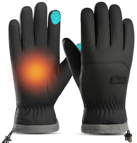 Women's Winter Gloves, Waterproof Snow Ski Gloves with Warm Insulation