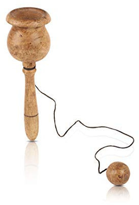 Classic Wooden Cup & Ball Toss Catch Game Hand Eye Coordination Skill Gift