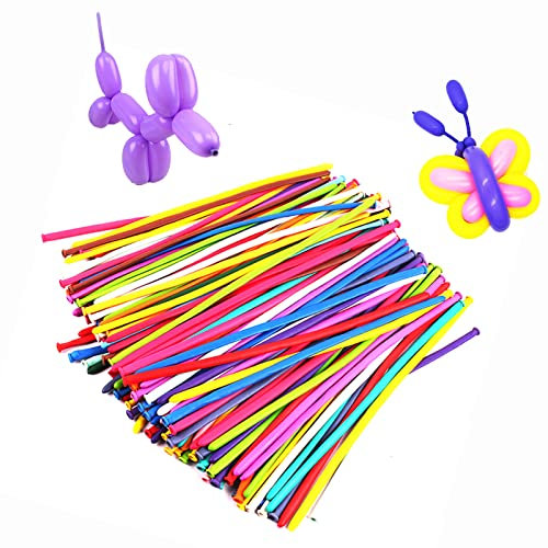Modellierung Ballons,Modellierballons，200 Stück Ballon Tiere Kit Luftballons Drehen ， Magische Luftballons,Magic Modellierung Luftballon Latex Lange Luftballons zum Party Geburtstags Dekoration
