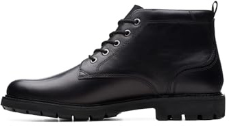 Clarks Bottines Batcombe Mix pour homme, Cuir noir noir, 39.5 EU