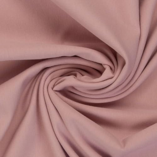 Jersey Stoff Vanessa | Swafing | NEUE FARBEN | uni (Länge am Stück: ab 50cm | Breite: 155cm) (soft rose 432)