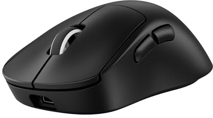 Logitech G PRO X SUPERLIGHT 2 DEX kabellose Gaming-Maus, 60 g Pro-Grade-Maus für Rechtshänder mit 5 programmierbaren Tasten, USB-C-Ladefunktion, 44K DPI-Sensor,bis zu 8 kHz Polling für PC/Mac- Schwarz