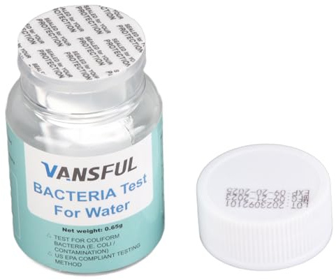 Kit de Prueba de Agua Potable, Resultados Instantáneos, Pruebas de Precisión, Polvo de Prueba de Coliformes para Agua del Grifo, Piscina, Acuario, Fuente
