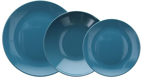 Tognana Natural Love, Servizio piatti 18 pezzi per 6 persone, Stoneware, Ottanio