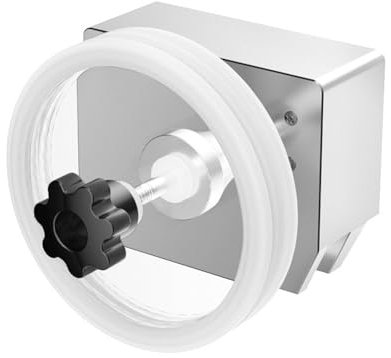 Hreyywo Lavatrice per Dischi in Vinile A Ultrasuoni da 6 Litri con Staffa, Pulitore Rotante per Dischi LP EP da 7-12 Pollici, 1 RPM/MIN