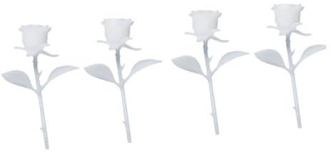 BESPORTBLE 4pcs Miniature Rose Craft DIY Kit Handmade Crystal Models for Creative Home Decoration and Unique Floral Art Projects