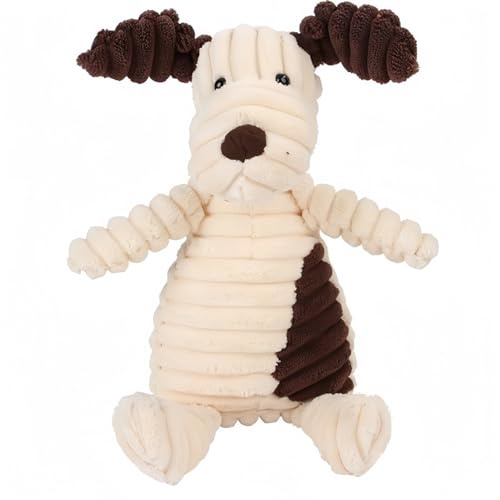 Speedy Panther Plush Dog Toy with Squeaker, Soft Corduroy Puppy Toy for Small Medium Large Dogs