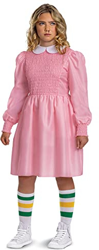 Disguise Officiell Netflix Premium Eleven Kostym Stranger Things outfit kostym, Elfie Stranger Things kostym älva barn flicka barn Elfi maskeraddräkt karneval kostym cosplay