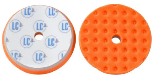 CCS Orange Foam Cutting Pad (Pack of 2)- Buffing, Cutting, & Car Polish Pads - Premium Grade Hook & Loop Buffing Polishing Pads - Coarse Foam Buffing Pads Safe for All Finishes