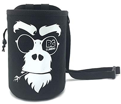 BG Climbing Monkey Chalk Bag - Cool Chalk Bag Edition for Rock Climbing, Bouderling