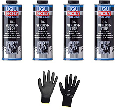 Iloda 4xOriginal Liqui Moly 1l Pro-Line Öl-Verlust-Stop 5182 Schutzhandschuhe