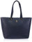 Tommy Hilfiger Damen Tote Bag Tasche Emblem Groß, Blau (Space Blue), Einheitsgröße