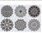 WakiHong 6 Stück Groß Mandala Painting Stencil Malerei Schablone,Mandala Wand Schablonen,Mandala Blume Schablonen Wandgestaltung Zubehör,für Leinwand Möbel Handwerk(30.5 * 30.5 cm)