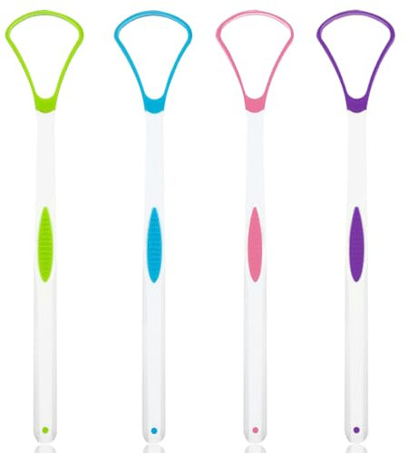 Zungenschaber, 8 Pcs Zungenreiniger Tongue Scraper für Erwachsene Zungenreiniger Sanfter Silikonkopf Männer und Frauen Zungenbürste Mundhygiene Produkt für frischen Atem/Mundgesundheit
