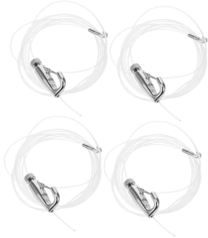 BELLIFFY Cimaise avec Crochets Réglables en Acier Inoxydable et Nylon, Système Suspendre pour Tableau, Kit de Quincaillerie pour Cimaises, Usage Polyvalent à Domicile et Galerie