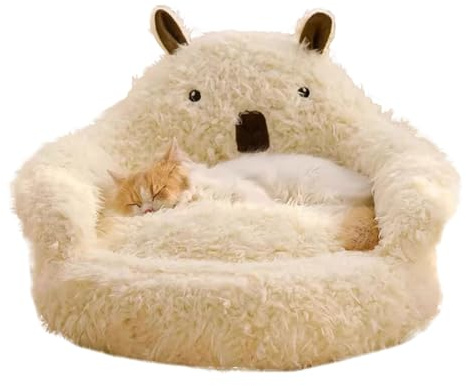 Uhngw Lit Caverne pour Chat - Tunnel De Maison Confortable Et Réchauffant,Lit Douillet pour Chaton d'Intérieur - pour Intérieur, Extérieur, Dormir, Dehors, Maison, Voyage, Chambre, Balcon