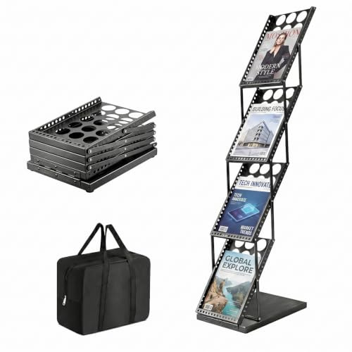A4 Brochure Stand Magazine Rack Leaflet Holder Display Stand Floor Standing