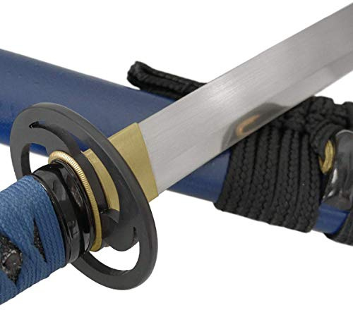 Katana Aoi Domoe Samuraischwert Metall Klinge Federstahl sehr scharf!