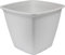 Iris Ohyama, Pot pour Plantes Jardinière carrée avec système de Drainage/réservation de l'eau pour Le Jardinage - Square Plant Pot 360, Blanc