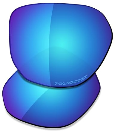 SAUCER Lentes de repuesto prémium para gafas de sol Oakley Latch Beta OO9436, Azul glaciar polarizado, Talla única