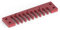 Comb Harmonica Part, Aluminum Alloy Harp Comb Harmonica Comb Comb for Hohner Marine Band Crossover/Deluxe (Red)