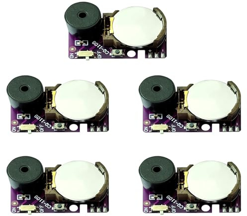 Uikdjgu 5 Cricket Noise Maker Prank Irritant Noise Maker Irritant PCB Pip Dolda Prankljud Intervaller Buller Lila